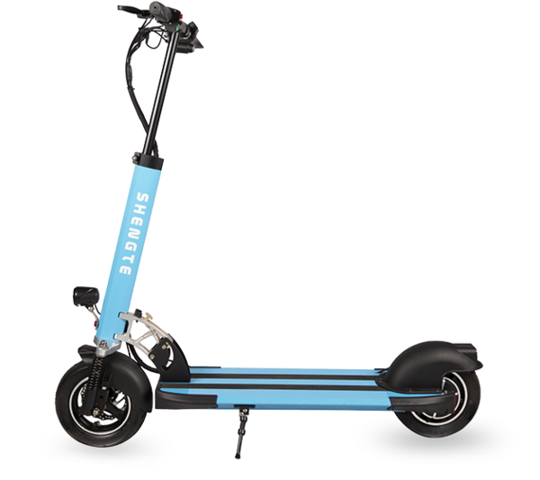 ST1002 48v 500w 21ah 60km distance wide easy folding electric scooter